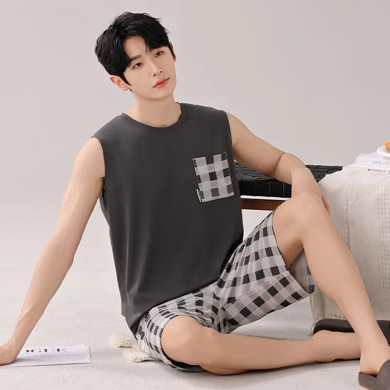 Top Melon Men Pajama Sets-3