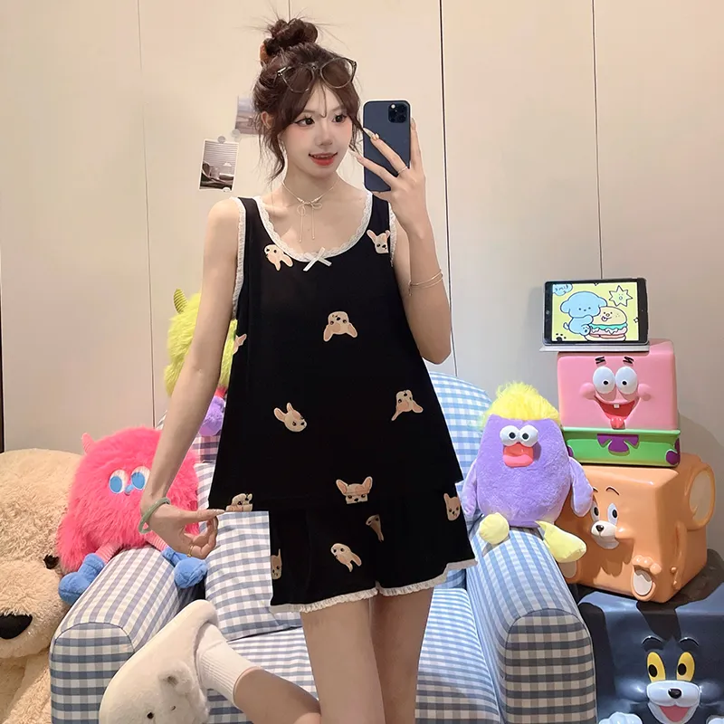 Top Melon Pajama Set Women's Image Color-5