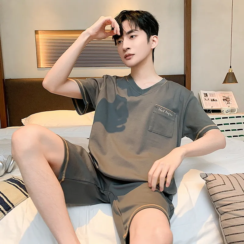 Top Melon Men Pajama Sets-4