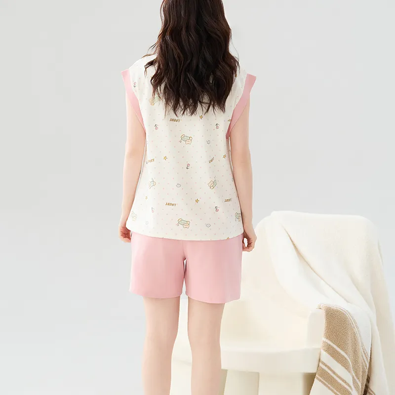 Top Melon Pajama Set Women's Image Color-5