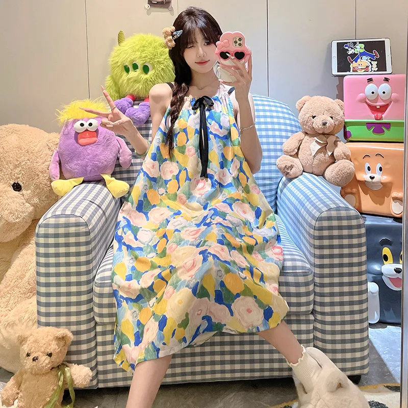 Top Melon Nightgown Women's Image Color-4