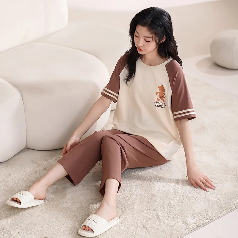 Top Melon Pajama Set Women's Image Color-4
