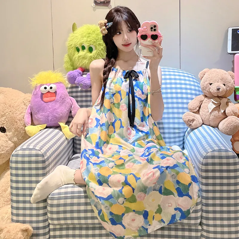 Top Melon Nightgown Women's Image Color-3