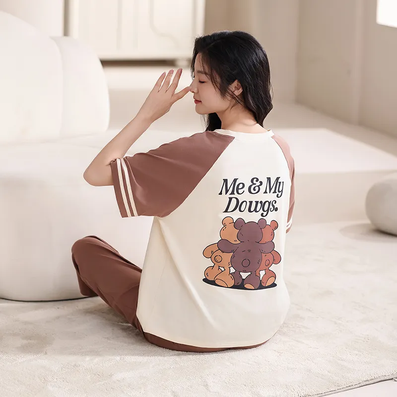 Top Melon Pajama Set Women's Image Color-5