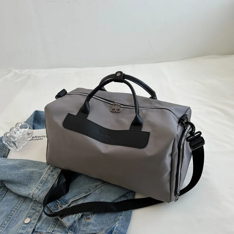 BUBM Fabric Travel Bag Unisex Black/Dark Gray/Khaki/Pink-19