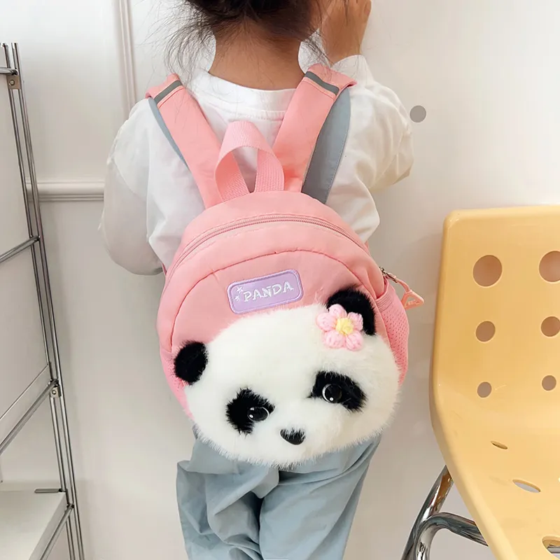 BUBM Nylon Backpack Kids' Pink/Gray-5
