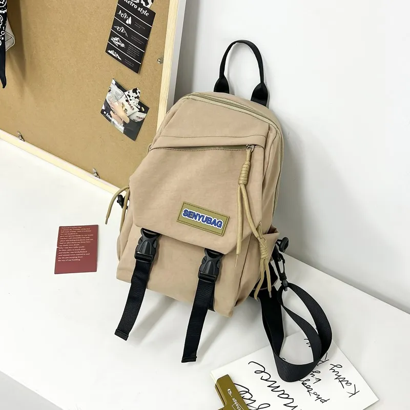 BUBM Composite Cloth Sling Bag, Crossbody Bag Regular Unisex Ecru/Black/Orange/Khaki/Green-16