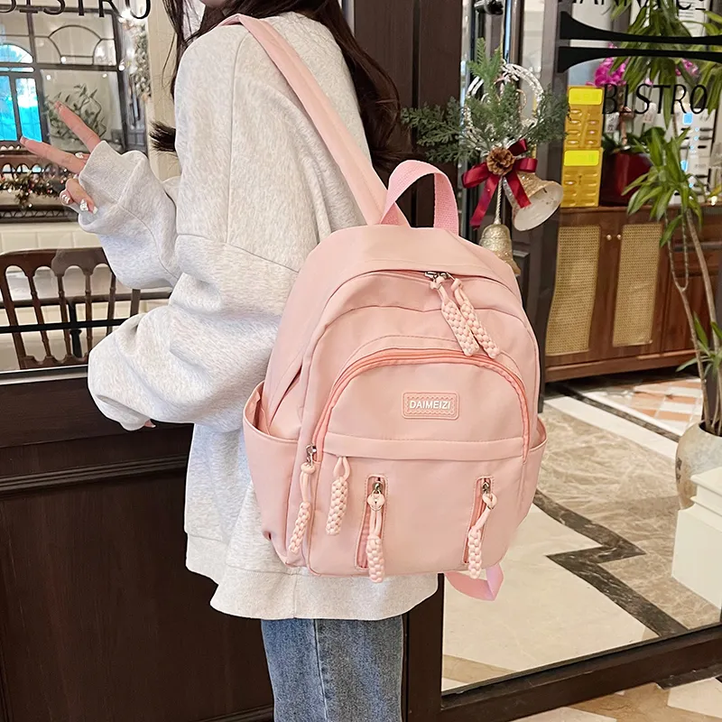 BUBM Nylon Backpack Unisex Multicolor-25