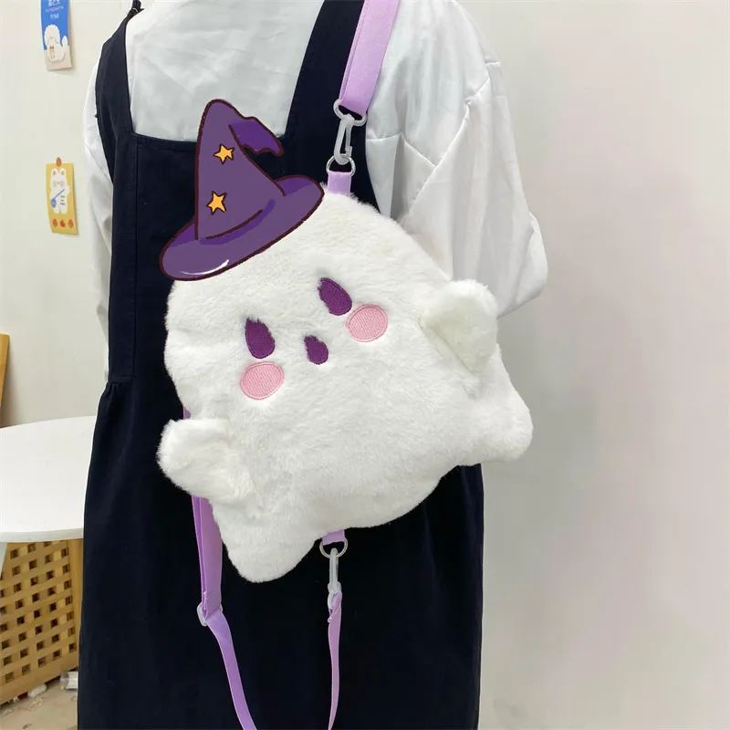 BUBM Velour Backpack Tubas Unisex White-3