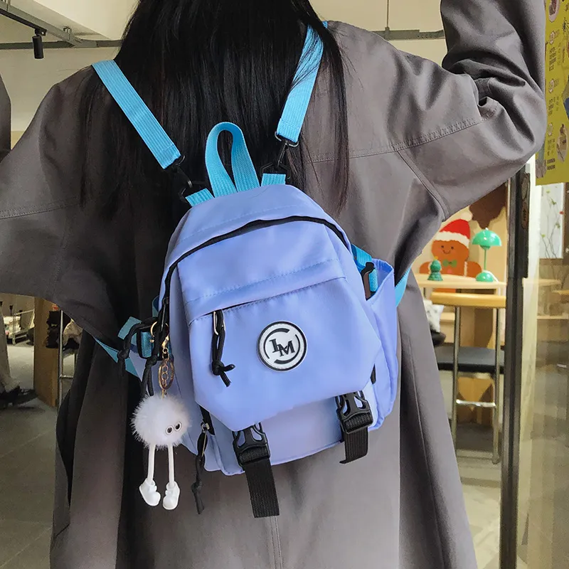 BUBM Nylon Backpack Unisex Multicolor-4