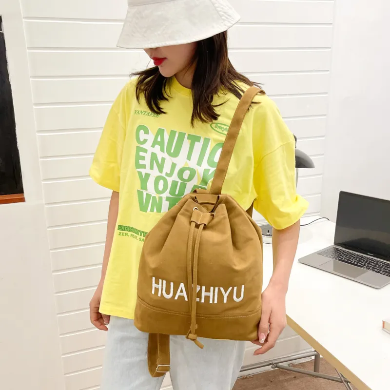 BUBM Canvas Canvas Bag Backpack Unisex Multicolor-13