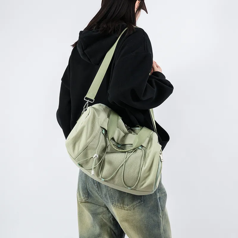 BUBM Polyester Travel Bag Unisex Black/White/Green/Pink-23