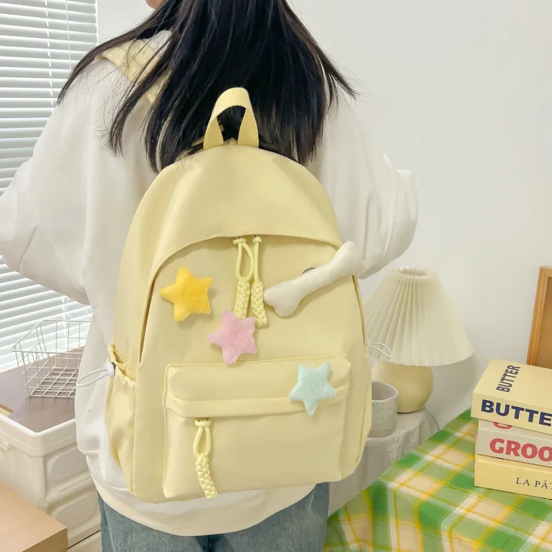 BUBM Composite Cloth Backpack Regular Unisex Multicolor-3
