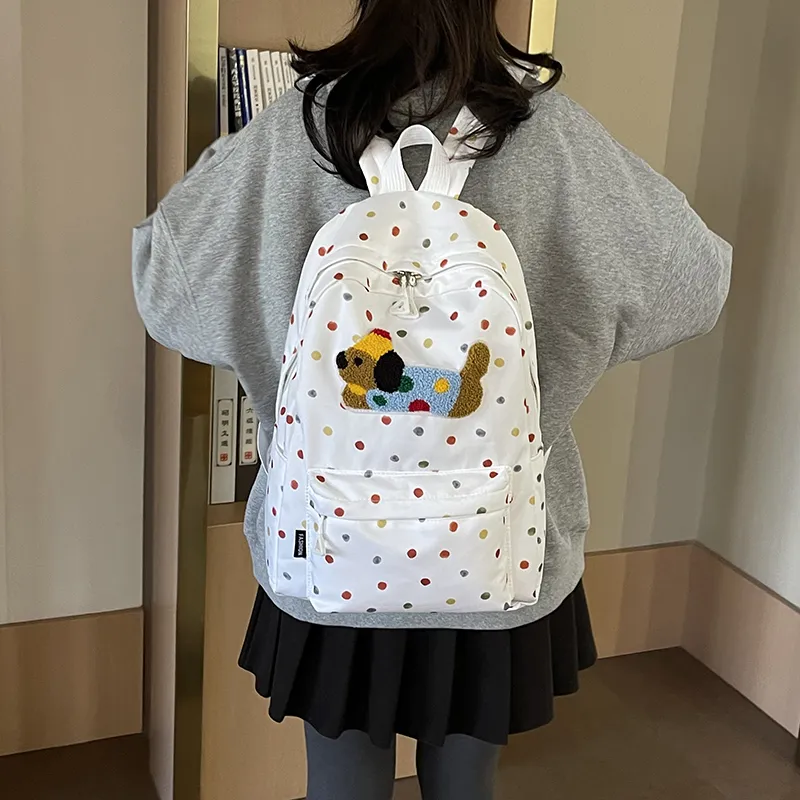 BUBM Nylon Backpack Unisex Multicolor-2
