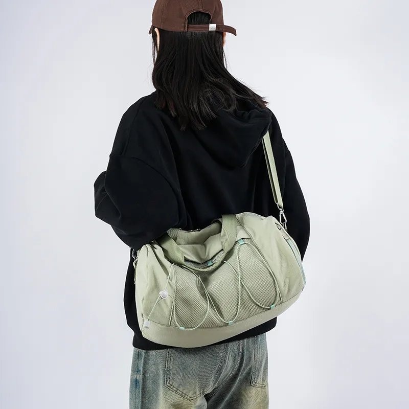 BUBM Polyester Travel Bag Unisex Black/White/Green/Pink-21