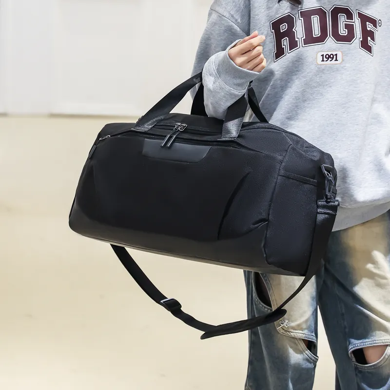 BUBM Nylon Travel Bag Unisex Black/Dark Blue/Light Blue/Pink/Light Gray-2