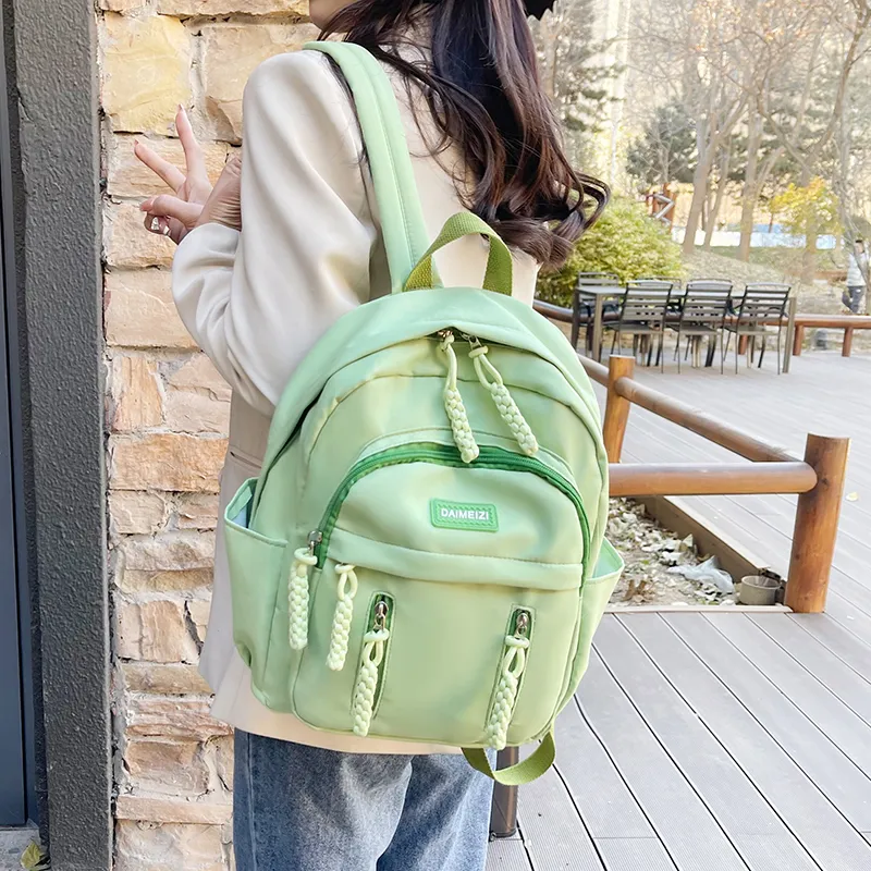 BUBM Nylon Backpack Unisex Multicolor-17