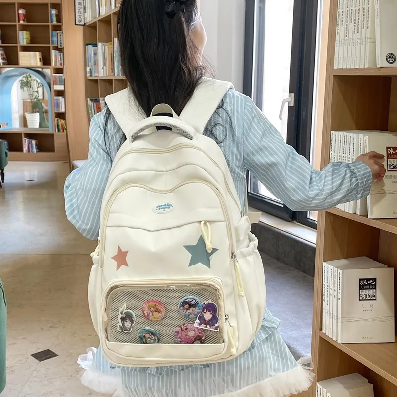 BUBM Composite Cloth Backpack Unisex Multicolor-1