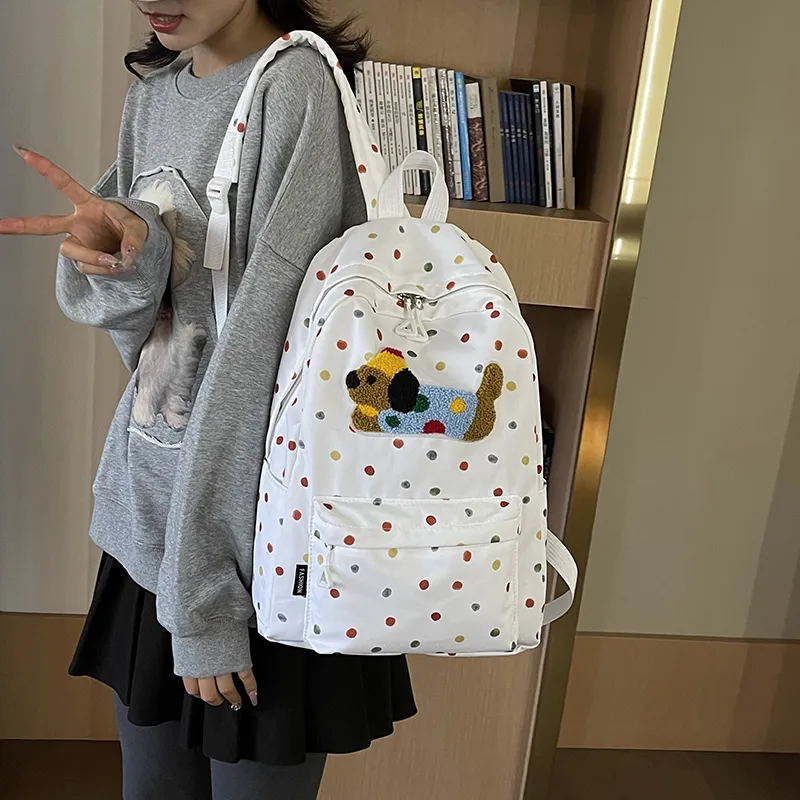 BUBM Nylon Backpack Unisex Multicolor-4