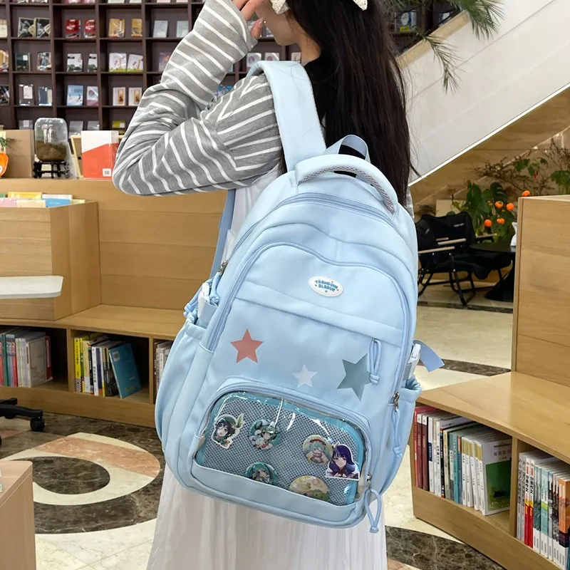 BUBM Composite Cloth Backpack Unisex Multicolor-16