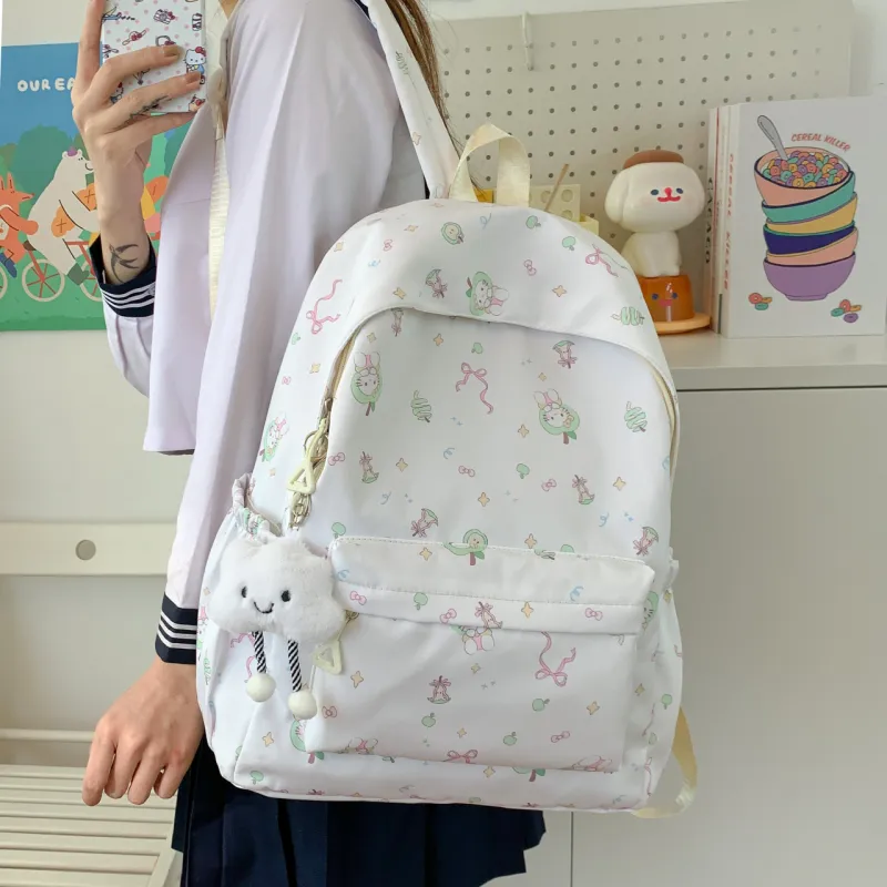 BUBM Composite Cloth Backpack Women's Multicolor-7
