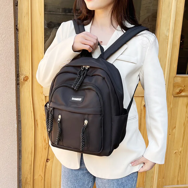 BUBM Nylon Backpack Unisex Multicolor-5