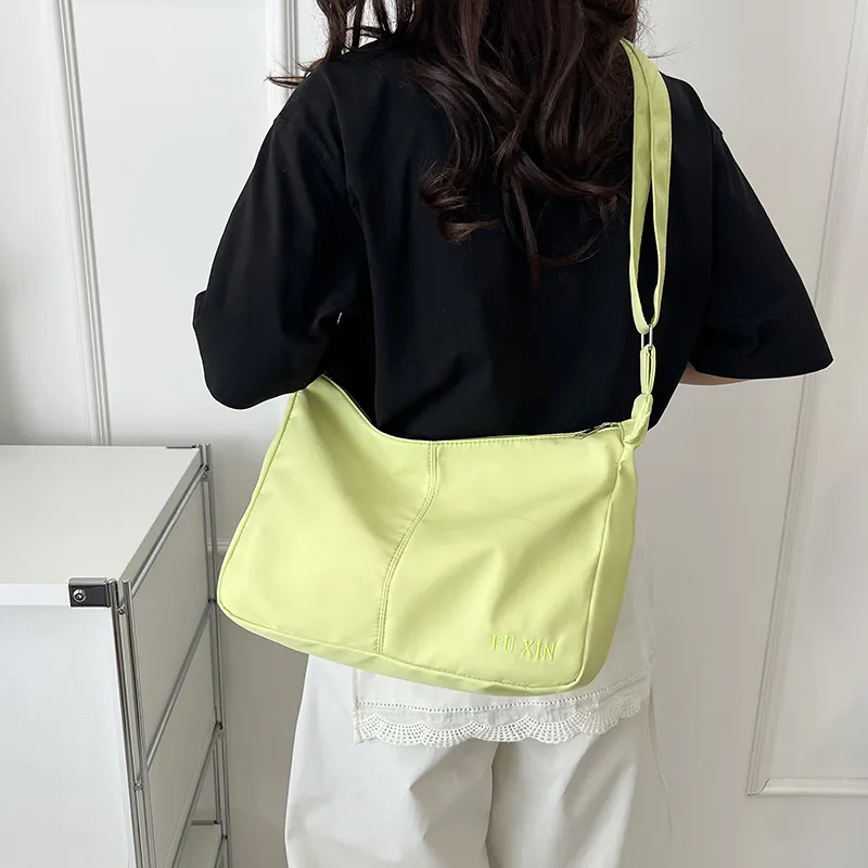 BUBM Nylon Crossbody Bag, Shoulder Bag Women's Light Green/White/Black-14