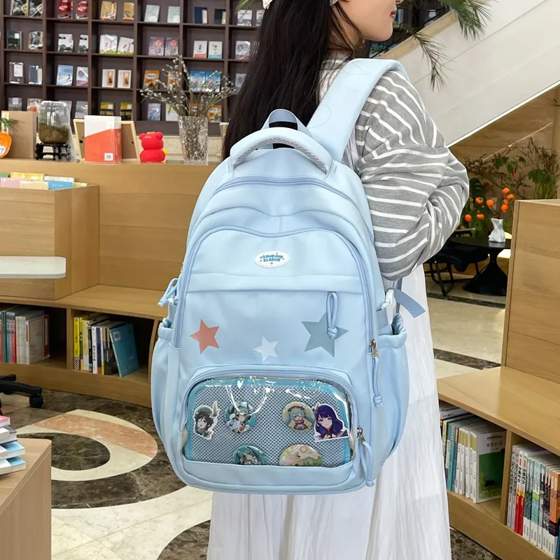 BUBM Composite Cloth Backpack Unisex Multicolor-19