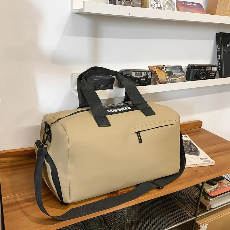 BUBM Oxford Travel Bag Unisex Black/White/Khaki/Light Green/Pink-14