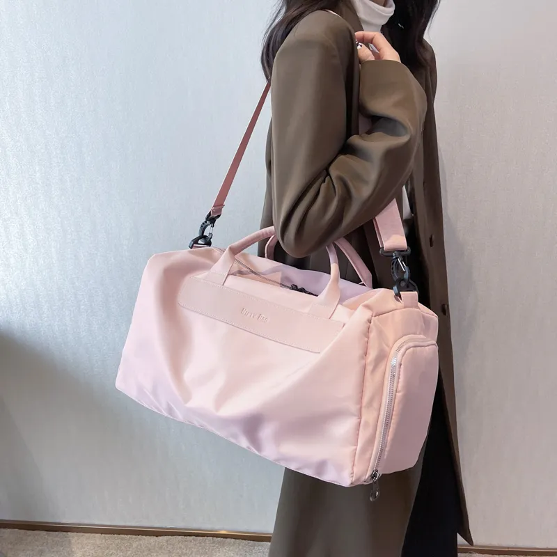 BUBM Fabric Travel Bag Unisex Black/Dark Gray/Khaki/Pink-1