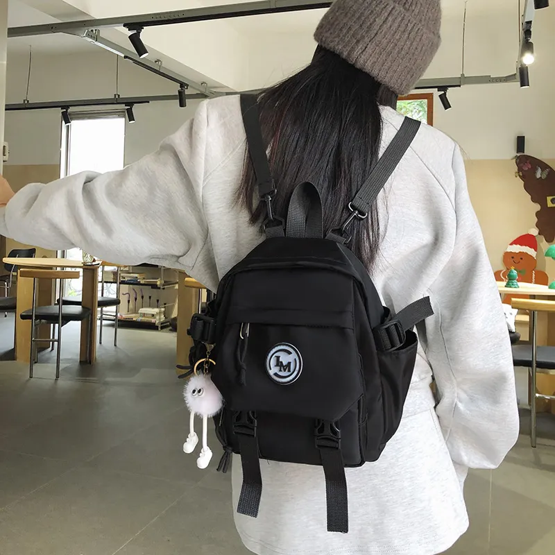 BUBM Nylon Backpack Unisex Multicolor-16