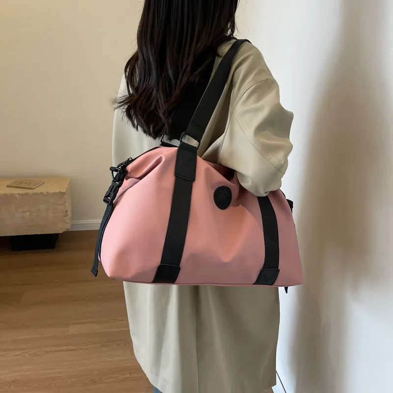 BUBM Fabric Travel Bag Unisex Black Gray Blue/Pink/Burgundy-28