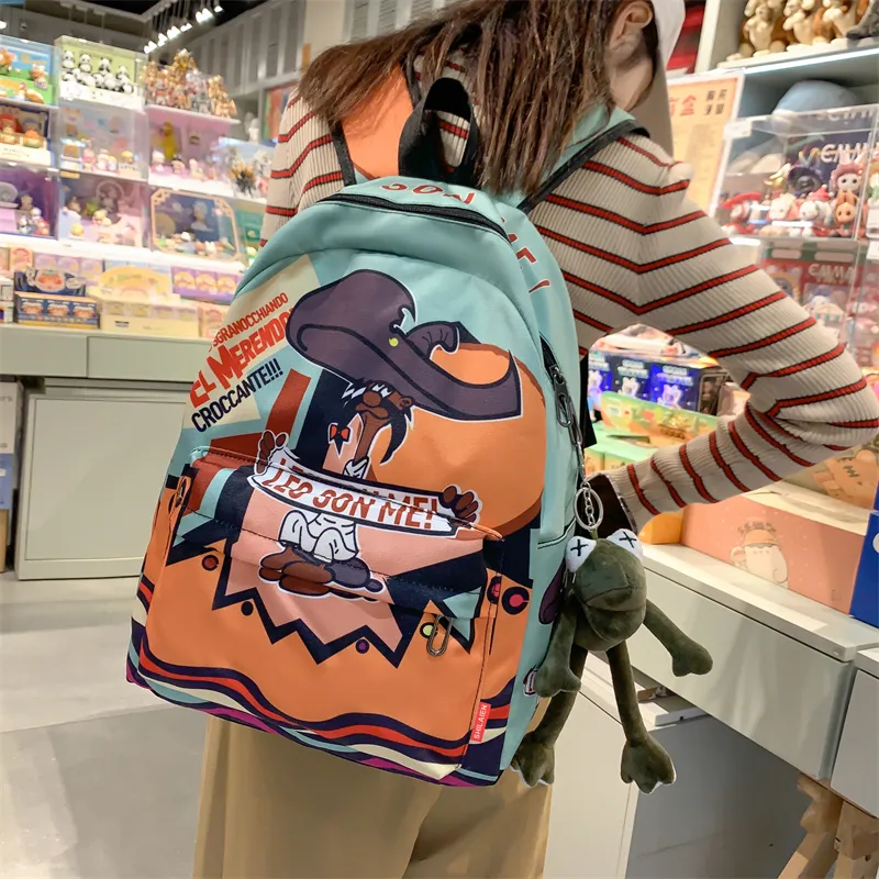 BUBM Oxford Backpack Unisex Jasper/Brown/Green/Khaki-10
