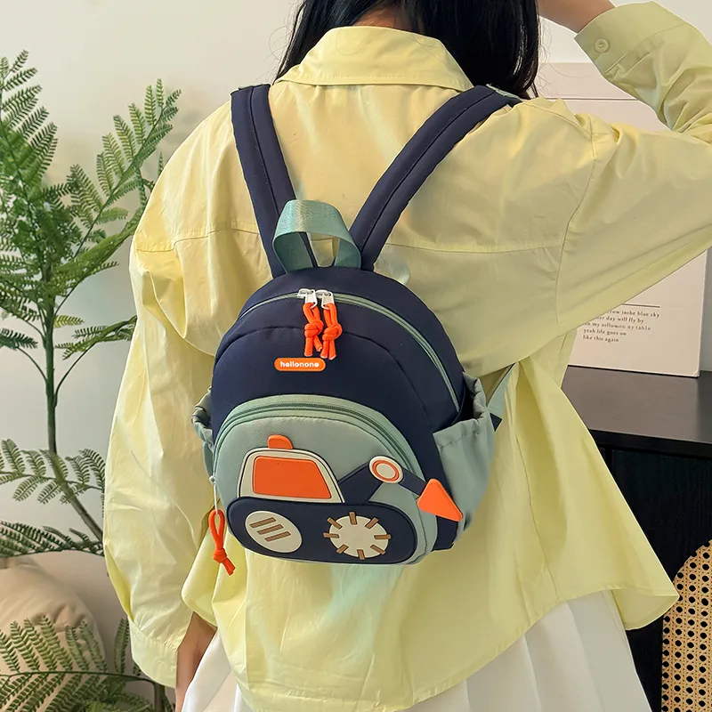 BUBM Nylon Backpack Kids' Blue & Yellow/Blue & Green-11