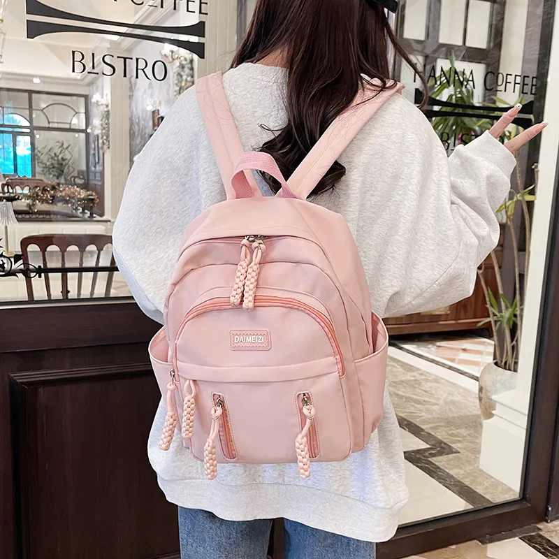 BUBM Nylon Backpack Unisex Multicolor-24