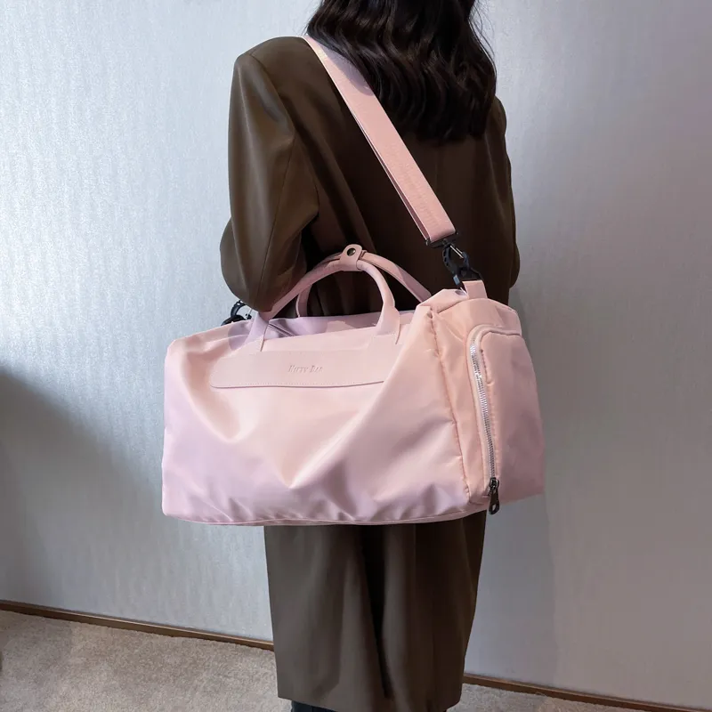 BUBM Fabric Travel Bag Unisex Black/Dark Gray/Khaki/Pink-2