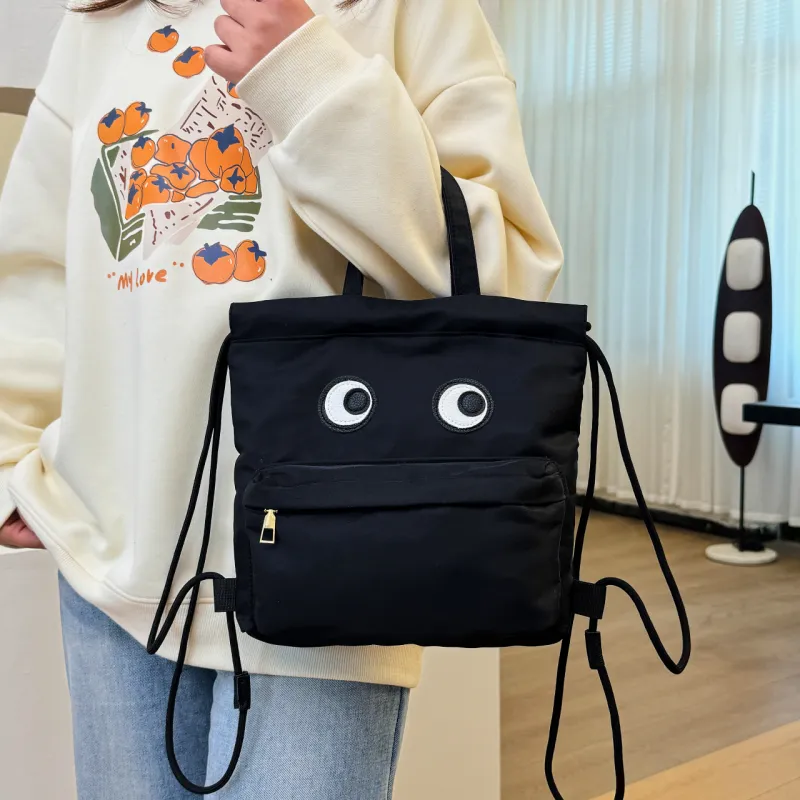 BUBM Polyester Outing Travel Cute Backpack Regular Women's Black-1