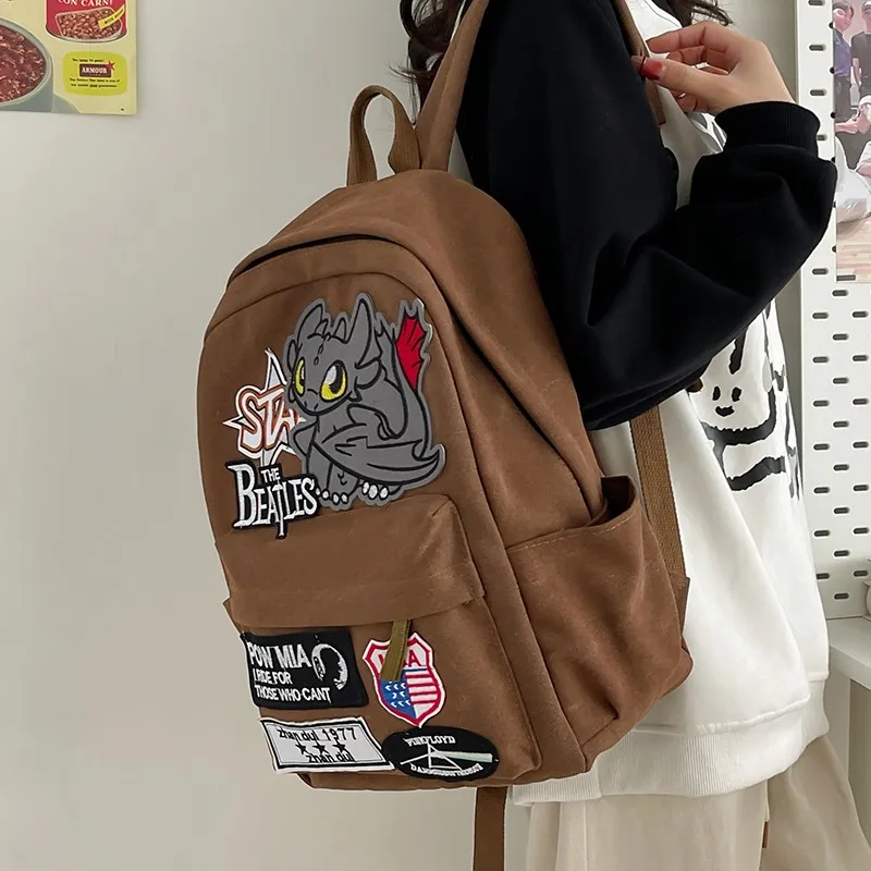 BUBM Canvas Backpack Regular Unisex Brown-2