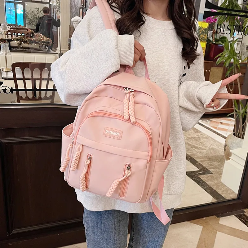 BUBM Nylon Backpack Unisex Multicolor-23