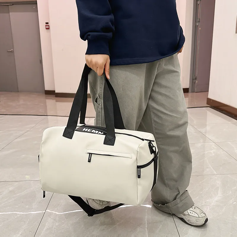 BUBM Oxford Travel Bag Unisex Black/White/Khaki/Light Green/Pink-10