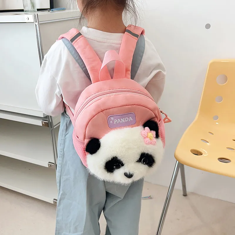 BUBM Nylon Backpack Kids' Pink/Gray-4