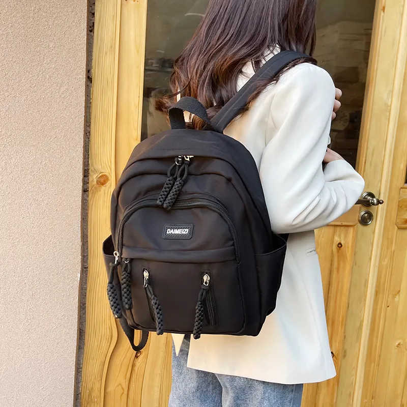 BUBM Nylon Backpack Unisex Multicolor-3