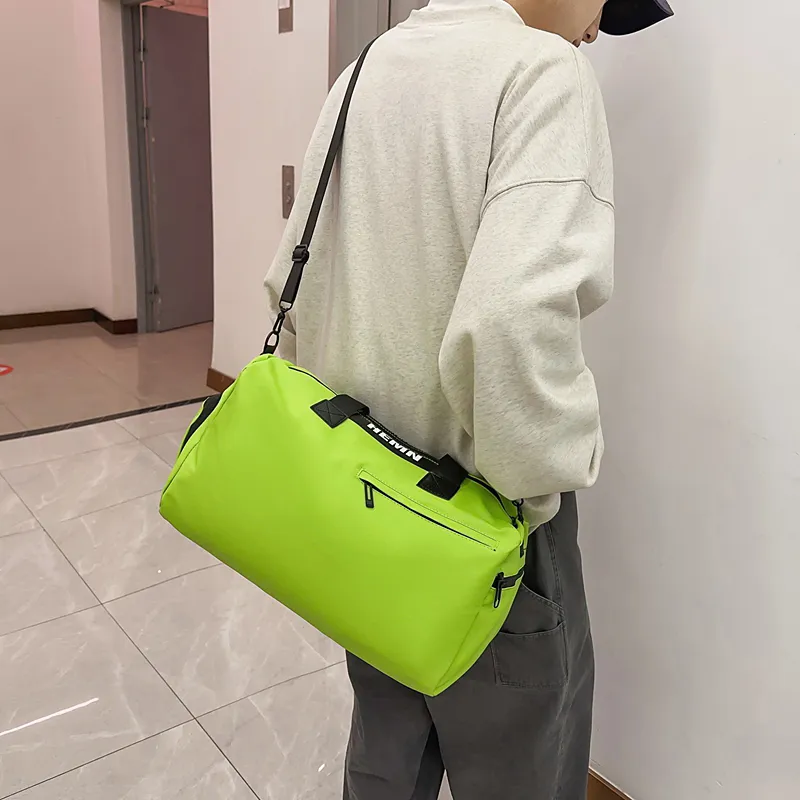 BUBM Oxford Travel Bag Unisex Black/White/Khaki/Light Green/Pink-19