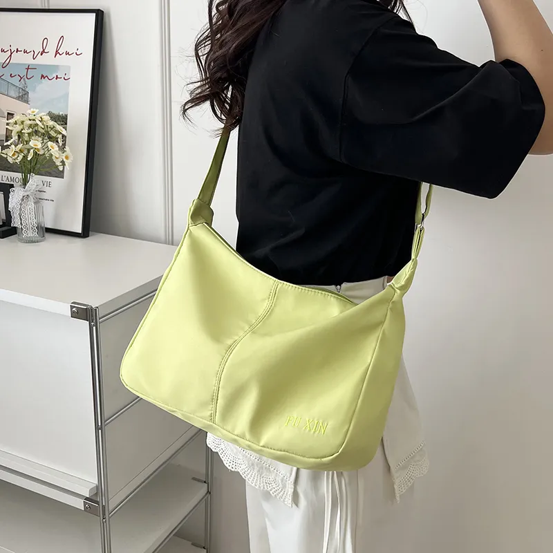 BUBM Nylon Crossbody Bag, Shoulder Bag Women's Light Green/White/Black-15