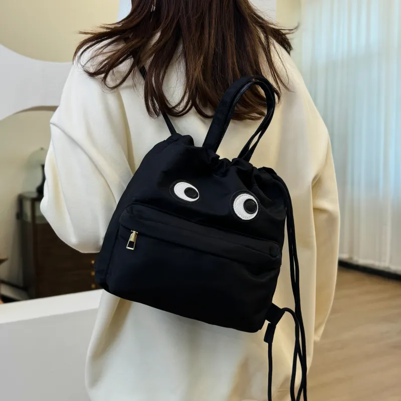 BUBM Polyester Outing Travel Cute Backpack Regular Women's Black-5
