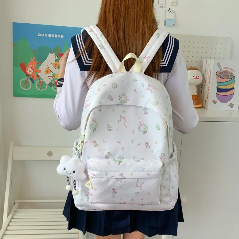 BUBM Composite Cloth Backpack Women's Multicolor-6