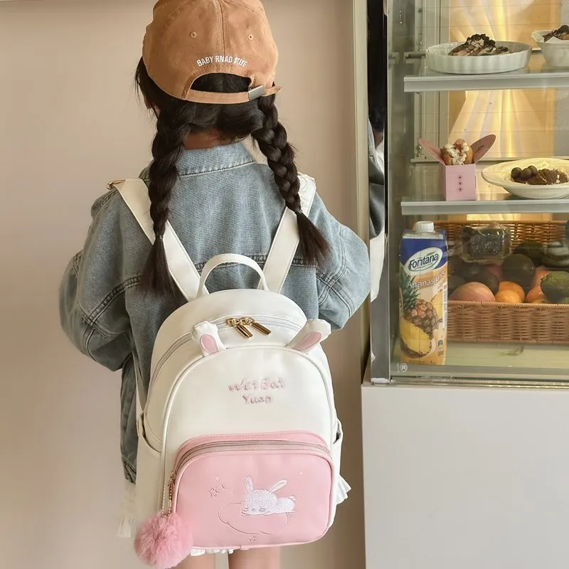 BUBM PU Backpack Regular Women's Pink/Khaki-15