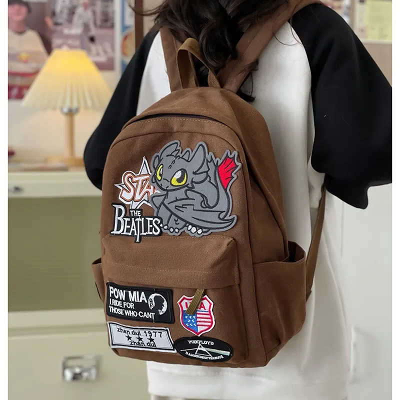 BUBM Canvas Backpack Regular Unisex Brown-3
