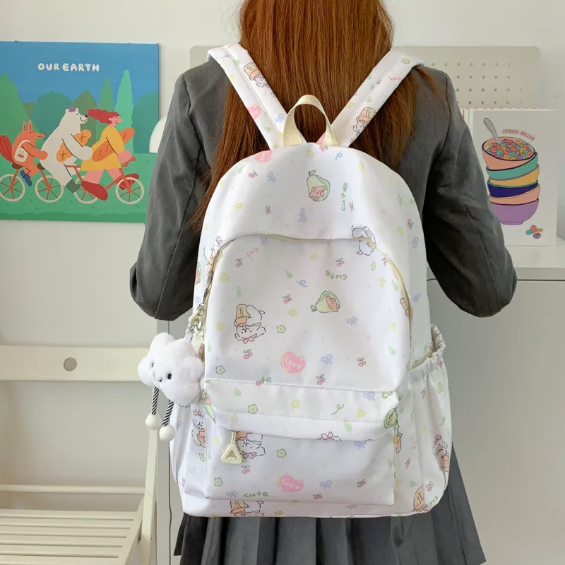 BUBM Composite Cloth Backpack Women's Multicolor-1