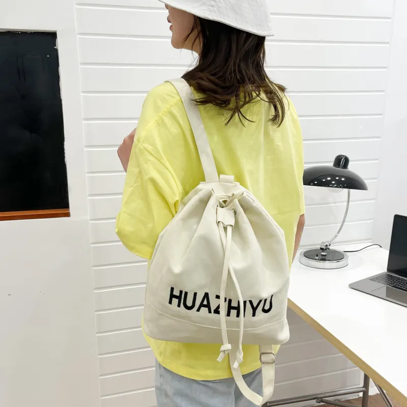 BUBM Canvas Canvas Bag Backpack Unisex Multicolor-22